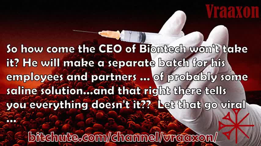 CEO Of Biotech won't take the shot
