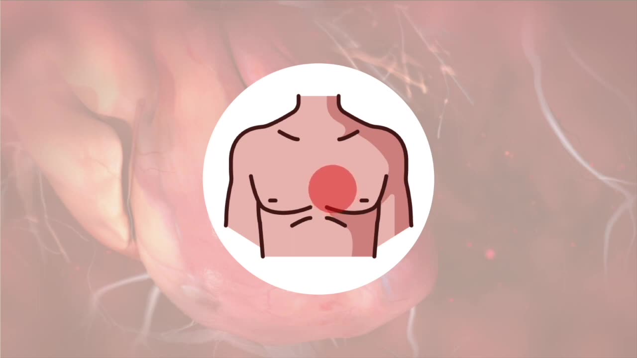 Recognizing a heart attack 3D Animation