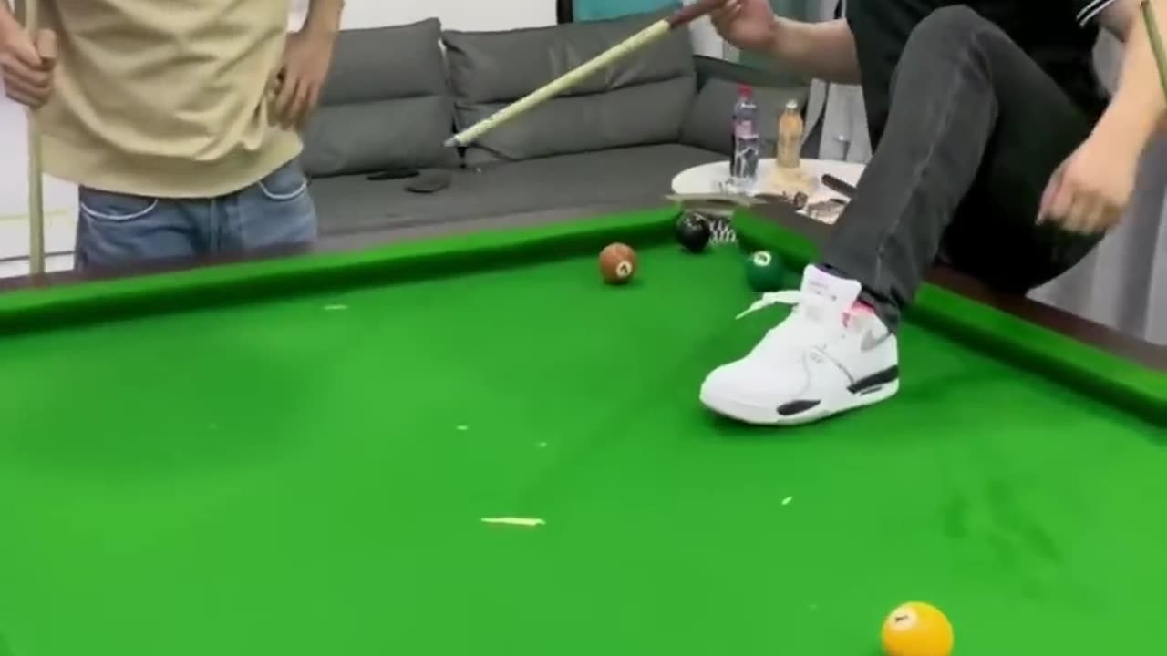 Funny billiards play