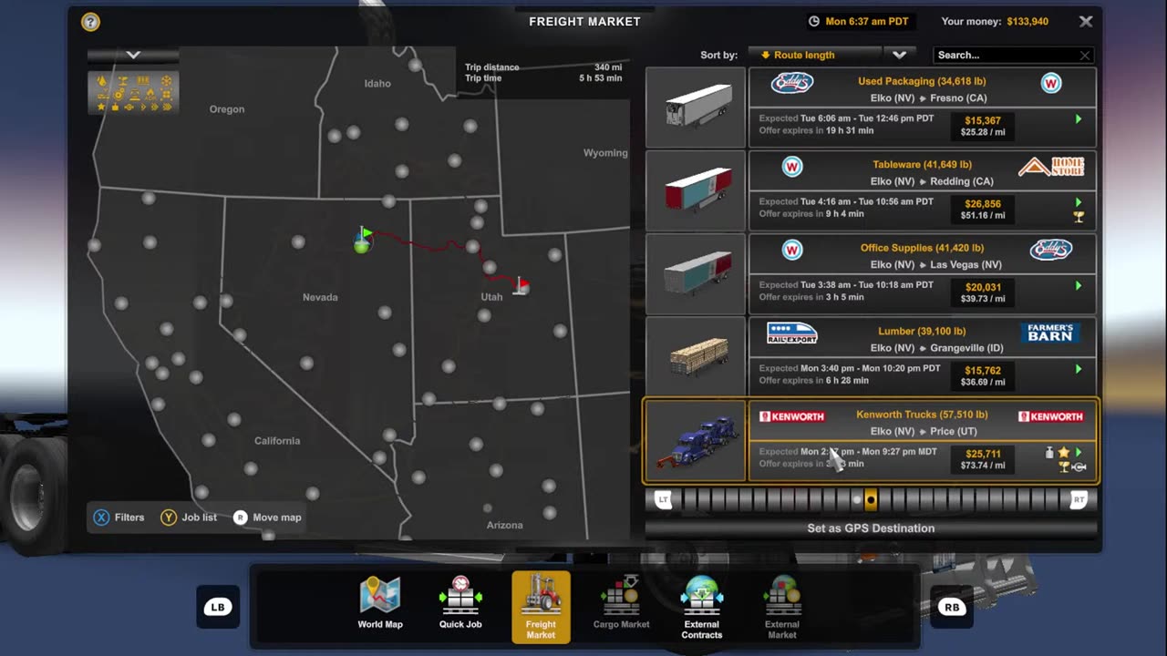 American Truck Simulator Elko to Price #boosteroid