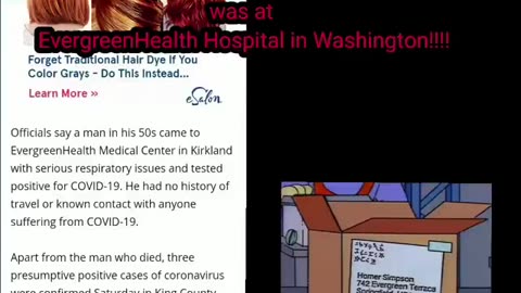 SIMPSONS PREDICT HOSPITAL WHERE THE 1ST U.S. COVID PATIENT DIED AND TOM HANKS "GETTING THE VIRUS"