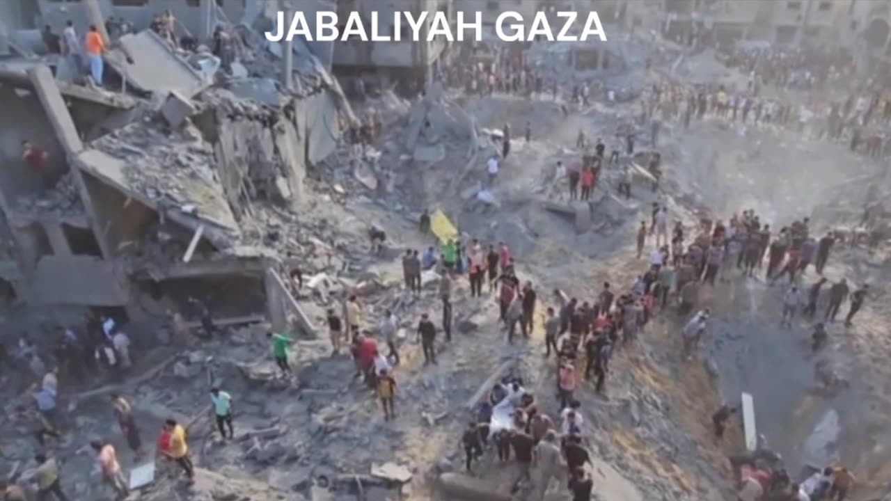 Israel-Hamas War 2023 : Footage show AFTERMATH of Jabaliyah Gaza