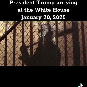 Trump's Arrival At The White House