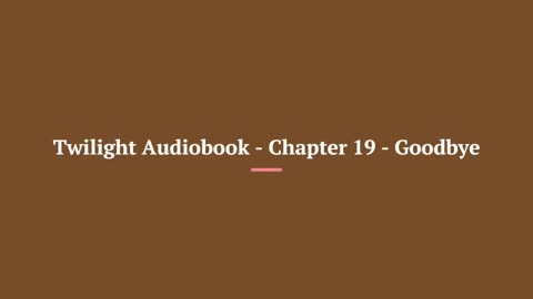 Twilight Full Audiobook