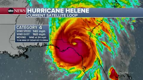 Hurricane Helene makes landfall in Florida as strongest storm on-record to hit Big bend area