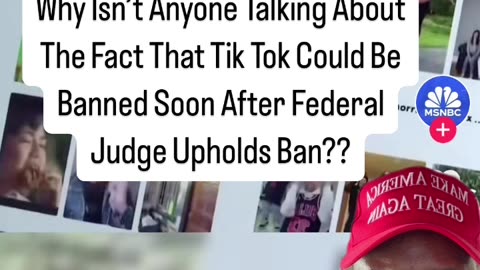Why Isn’t Anyone Talking About The Fact That Tik Tok Could Be Banned Soon??