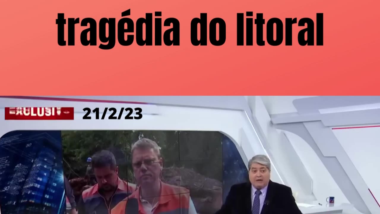 Datena elogia trabalho de Tarcísio de Freitas na tragédia do litoral