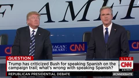 Trump: We speak English here, not Spanish