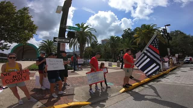 Anti Mandatory Vax Rally in Orlando