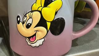 Disney Parks Minnie Mouse Daisy Duck Dye Dip Ceramic Mug #shorts