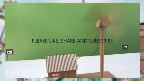 How to make working model of a wind turbine from cardboard | school project