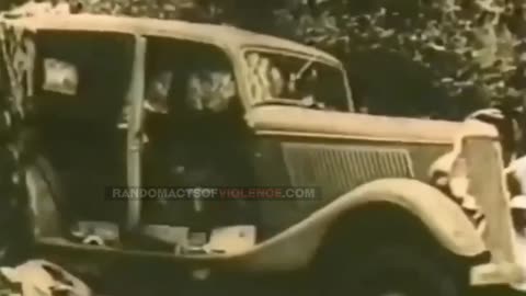 Authentic Video of The ambush and execution of Bonnie and Clyde!