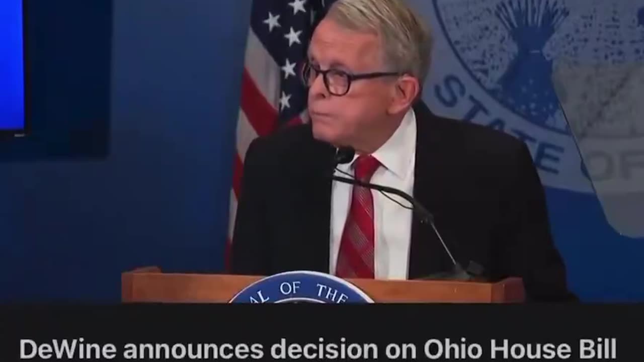 OH Gov Mike DeWine: Vetoes House Bill 68, Trans Medical Procedures on Minors