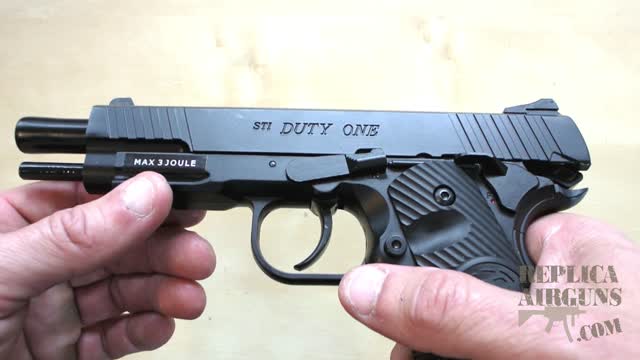 ASG STI Duty One 1911 Non Blowback CO2 BB Gun Table Top Review