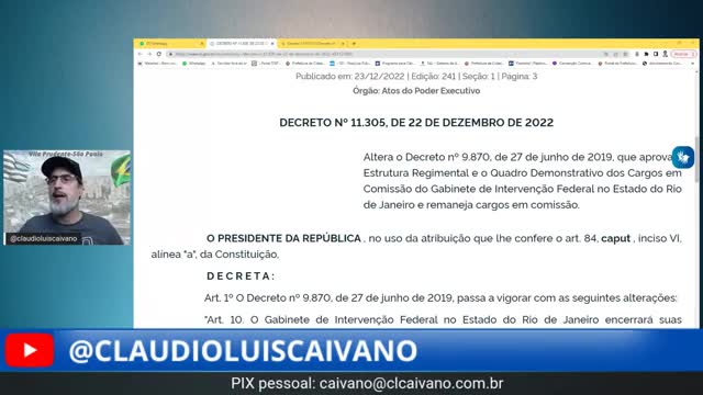 INTERVENÇÃO NO RJ ? By Caivano