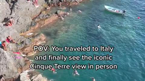 POV: You traveled to Italy and finally seo the iconic Cinque Terre view in person