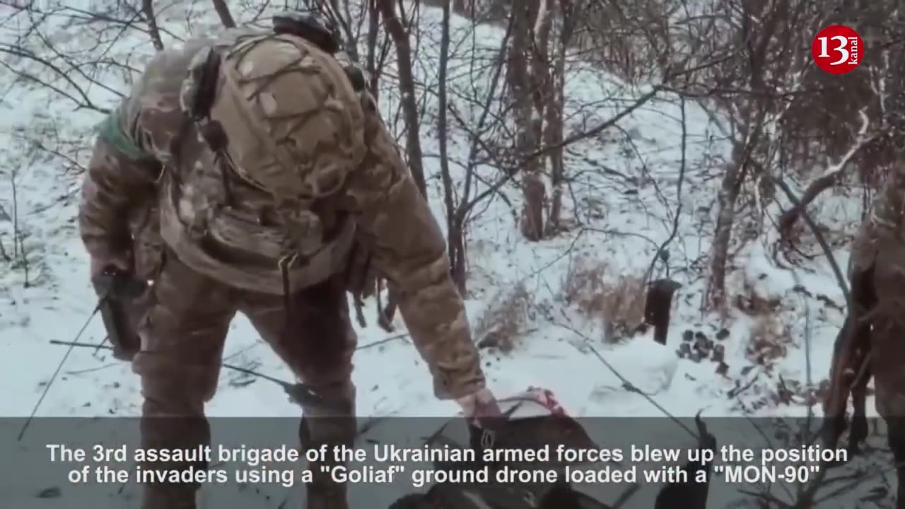 Ukrainian fighters blew up Russian position in Bakhmut with German-made ground drone