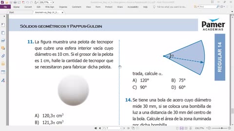 PAMER SEMESTRAL ESCOLAR 2022 | Semana 14 | Geometría