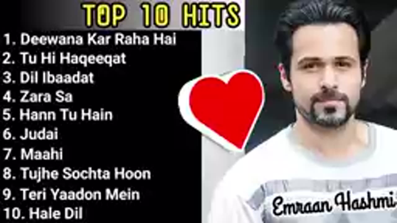 Emraan Hashmi romantic songs 🎵 |Hindi bollywood romantic songs | Best of Emraan Hashmi Top 10 hits