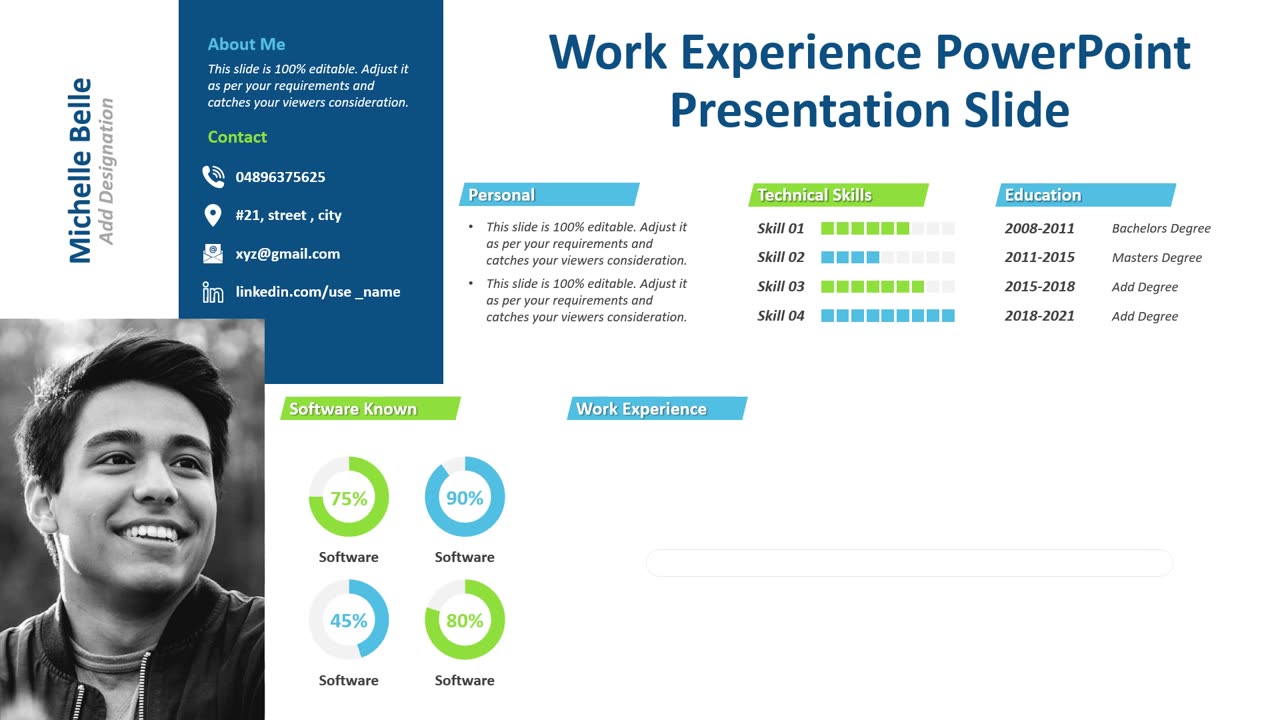 Work Experience PowerPoint Presentation Slide