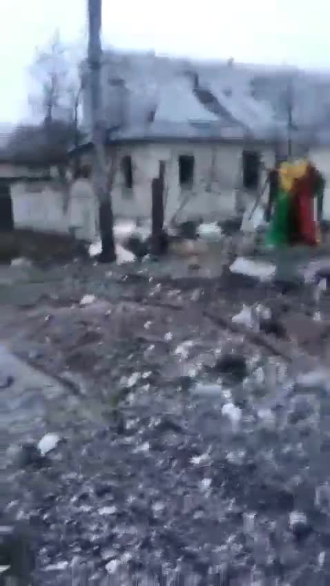 Zalyutino, one of the suburbs of Kharkiv after clashes between Ukrainian Military and Russia