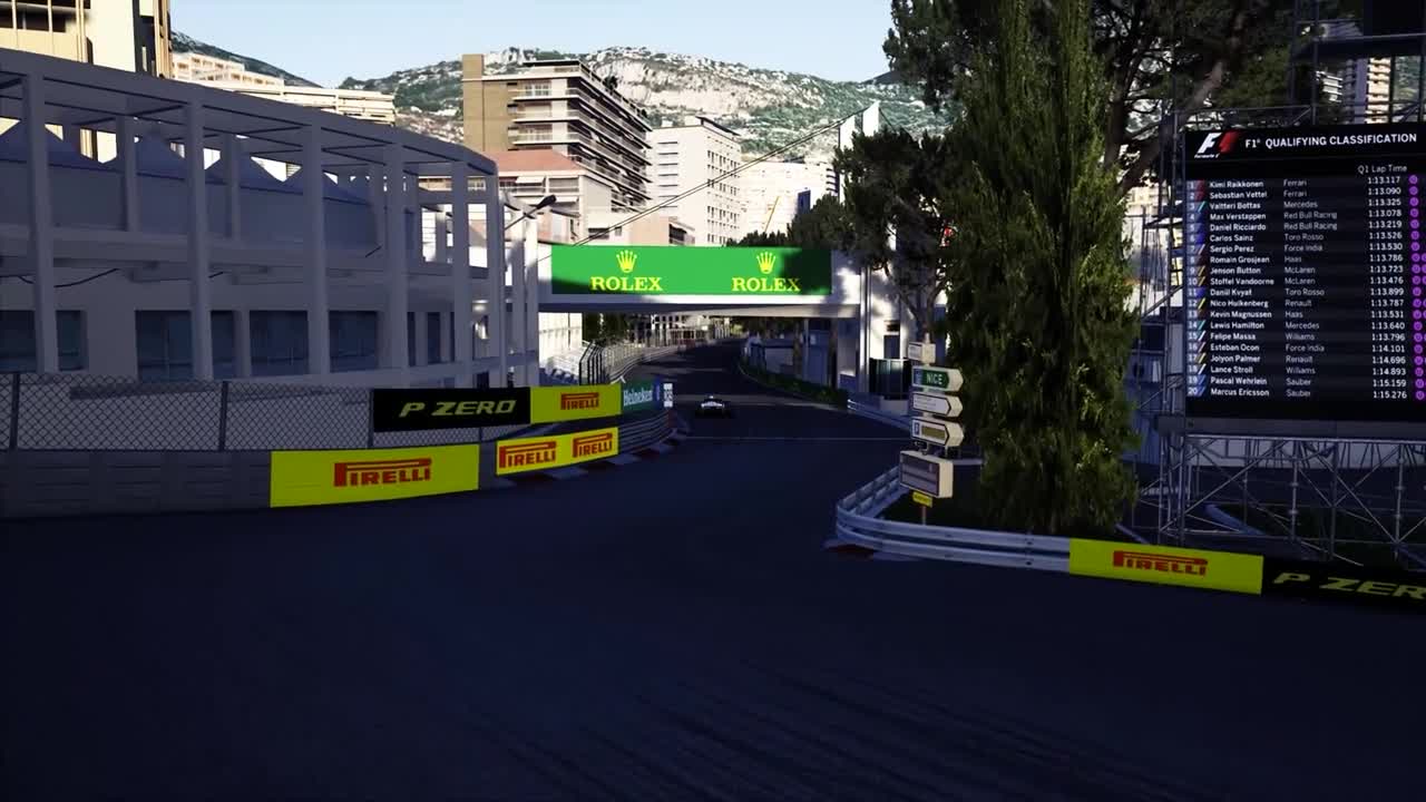 Senna racing the Mclaren MP4/5B around Monaco