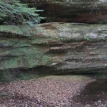 Hocking Hills with caves, waterfalls, rock formations and cliffs. 11/14/23