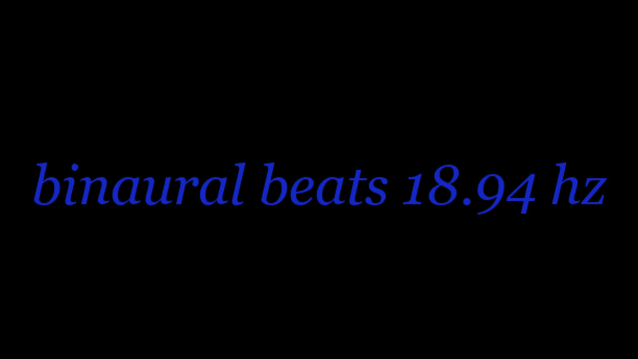 binaural beats 18.94 hz