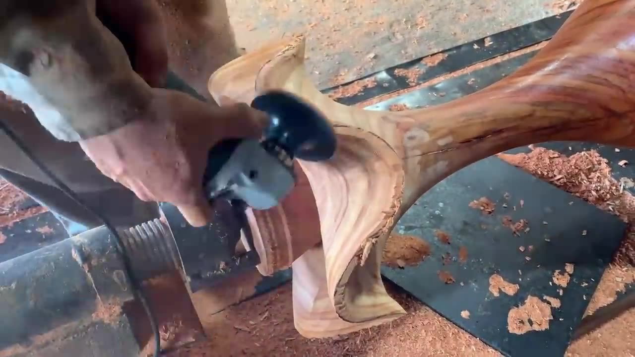 Amazing Wood turning Creative Skills Craft Fastest Easy | Great Art On A Big Wood Lathe