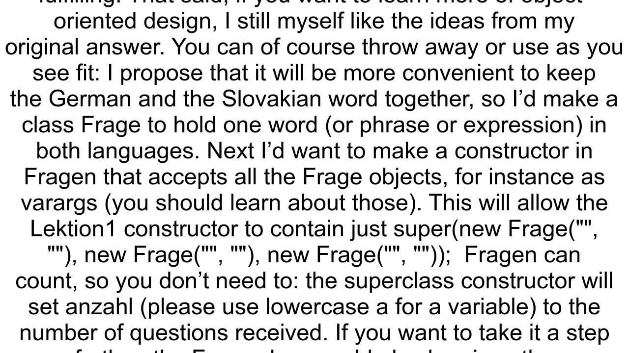 initialise superclass array in subclass java