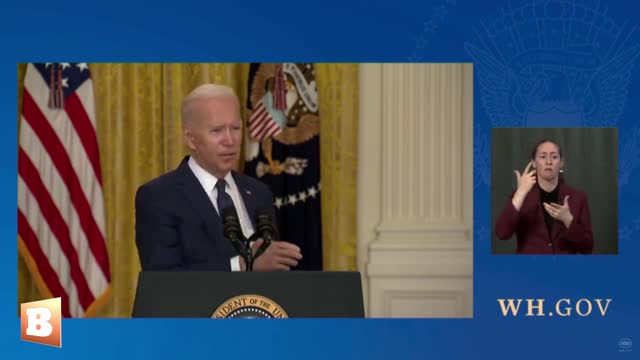 Biden: My Admin Made "No Mistake" Relying on Taliban, "We're Just Counting on Their Self Interest"