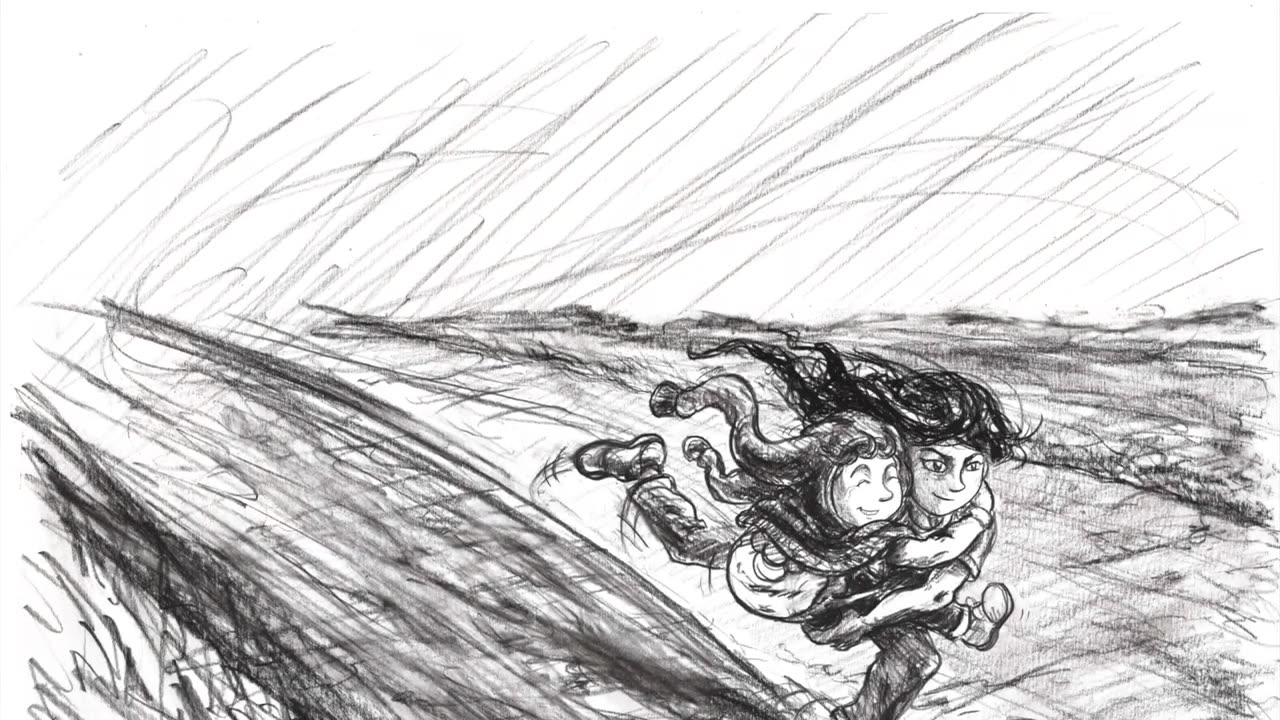 Art Timelapse: Charcoal Art for pages 134-135 with @Airwingmarine Music