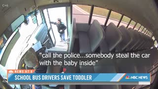 Michigan Bus Drivers Save Toddler Taken During Carjacking