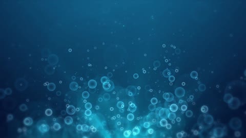 Abstract Blue Bubble Background