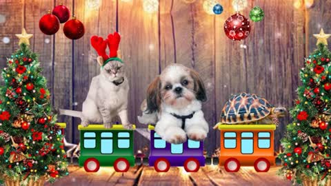 Christmas Train and animals