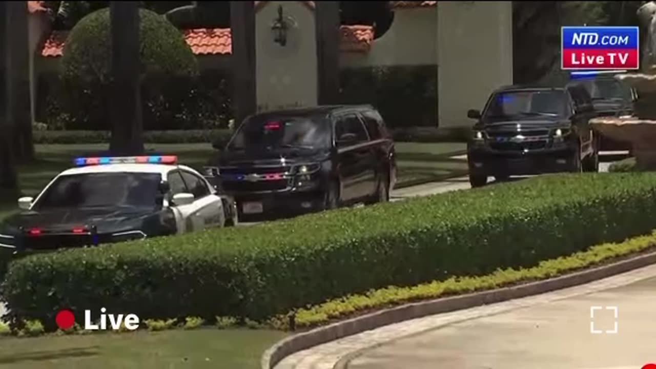 President Trump's motorcade