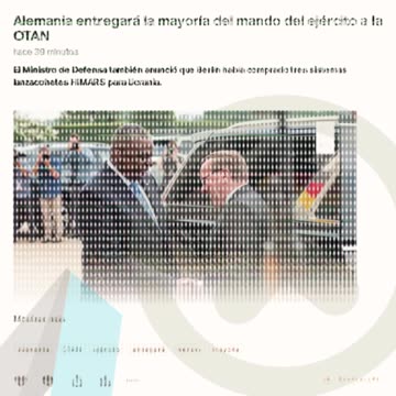 Alemania entregará la mayoría del mando del ejército a la OTAN