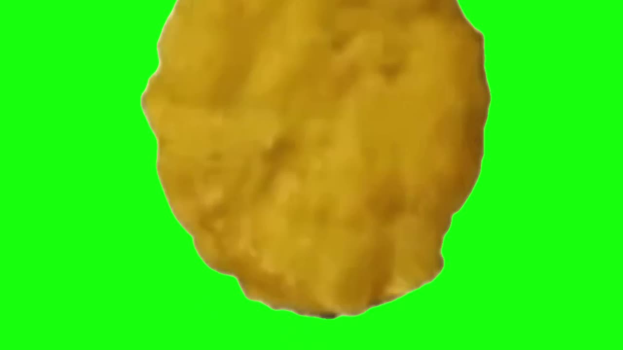 Spinning Chicken Nugget | Green Screen