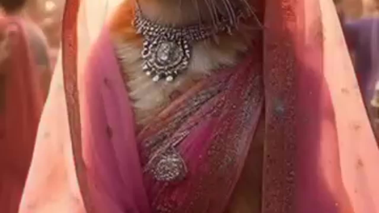 Bride cat with fashion