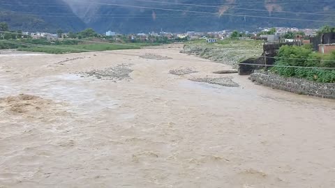 Tinau river in Butwal city