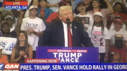 OAN president Trump & senator Vance hold rally in Georgia p finis