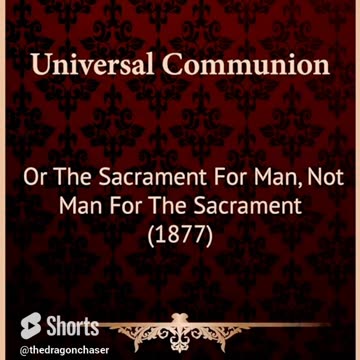 RABBIT HOLES & TOBACCO BOWLS: UNIVERSAL COMMUNION