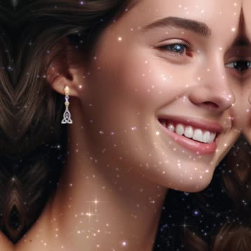 Celtic Trinity Knot Earrings: Holiday Elegance