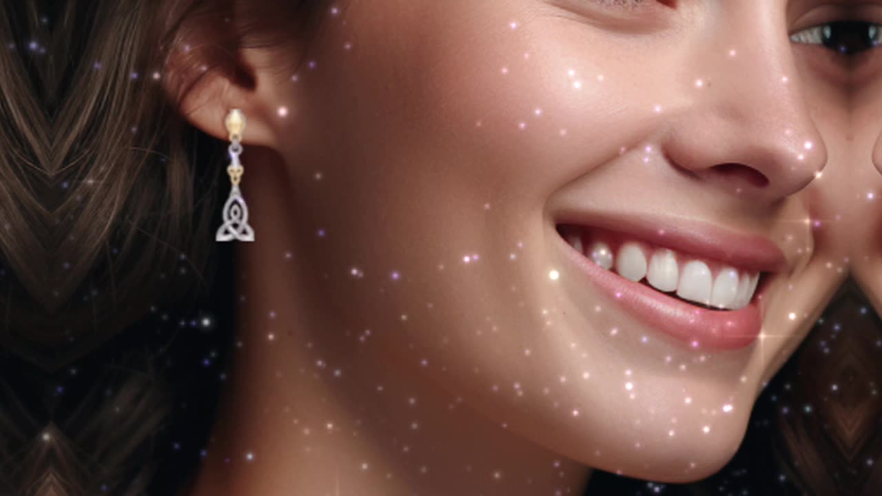 Celtic Trinity Knot Earrings: Holiday Elegance