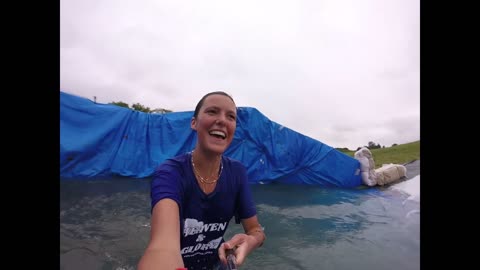 Water Slide from Selfie Stick