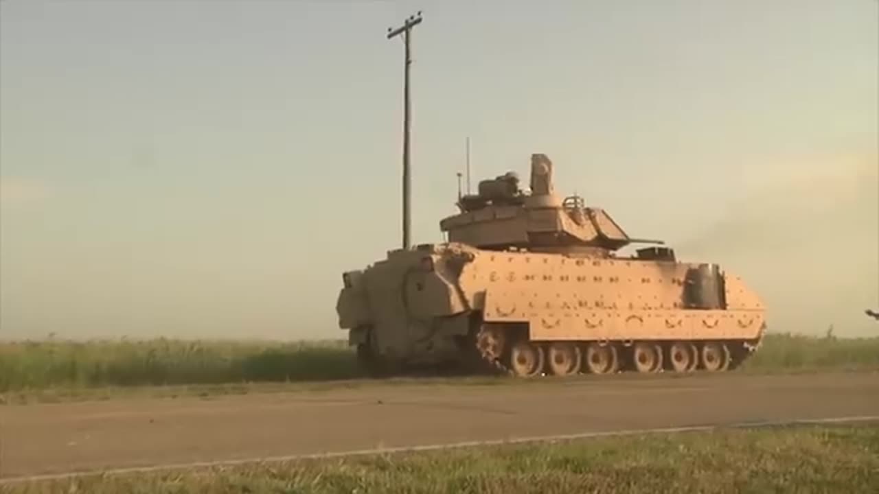 M2 bradley vehicles demonstrate Combat power.