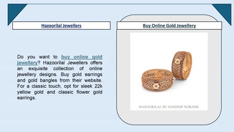 Gold Online Jewellery