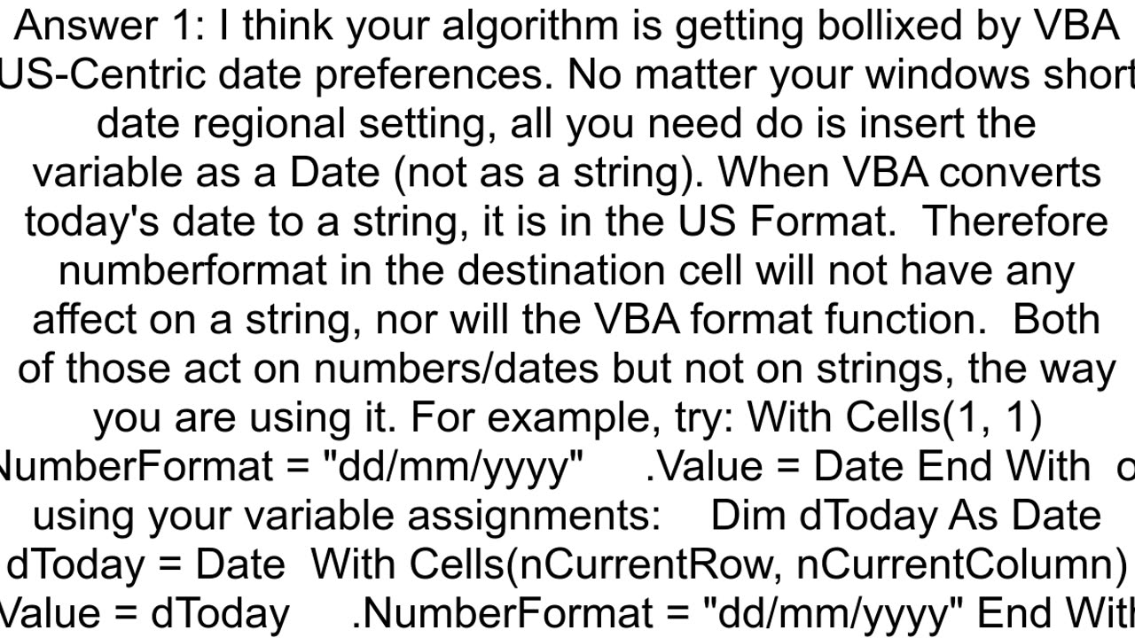 How can I get today39s date in a cell in ddmmyyyy format