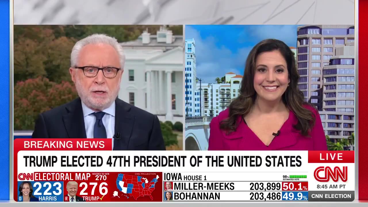 Elise Joins Wolf Blitzer on CNN 11.6.2024