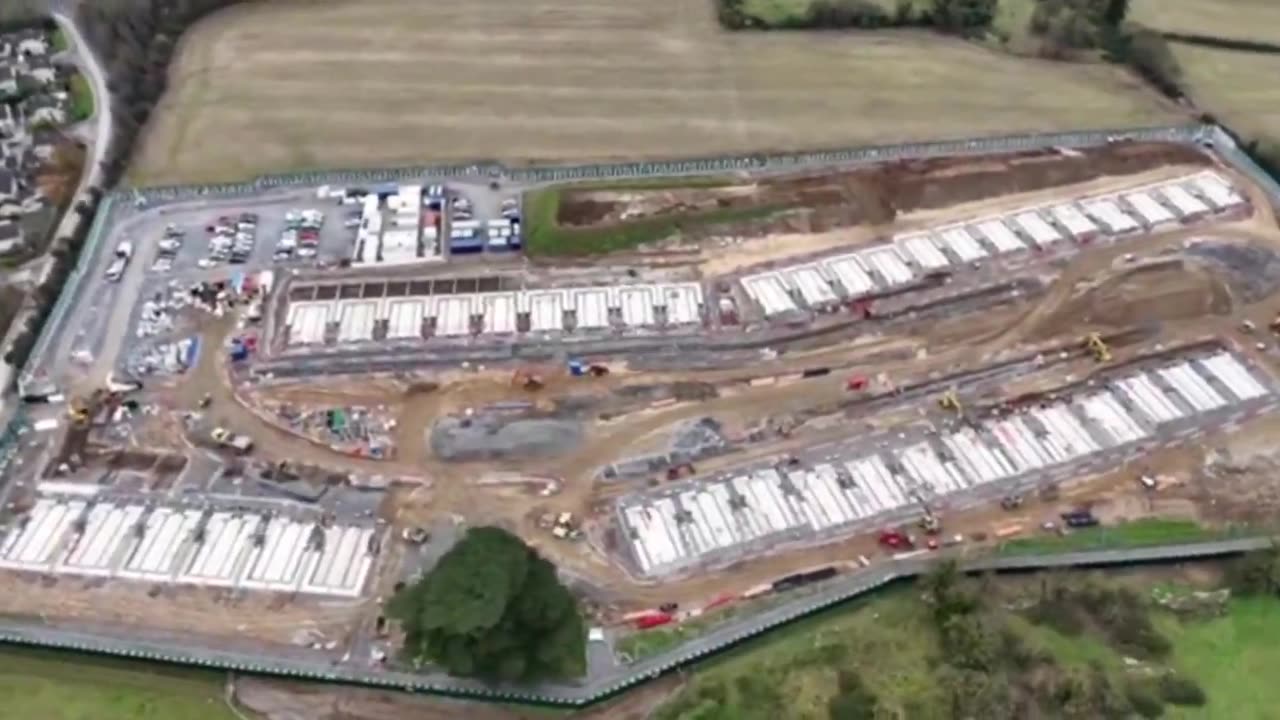 NEW footage of the Clonmel migrant/refugee site under construction.